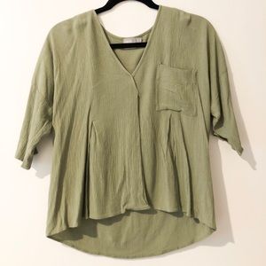ASOS Flowy Green Blouse
